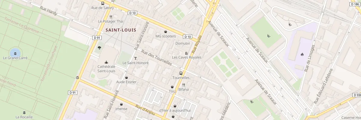 Plan du 8 Rue Royale à Versailles