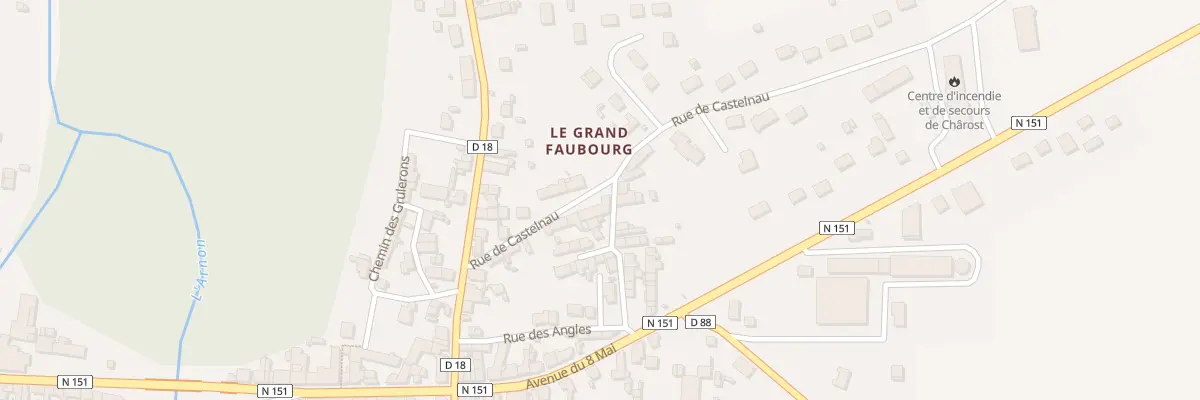Plan du 12 Rue de Castelnau à Chârost