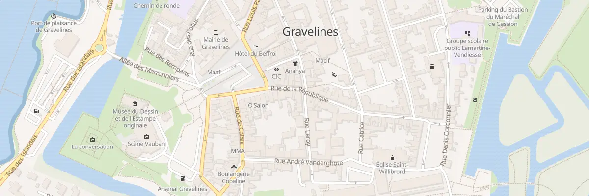 Plan du 6 Rue de la République à Gravelines