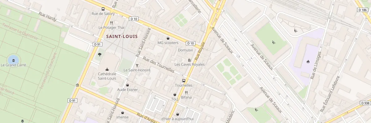 Plan du 6 Rue Royale à Versailles