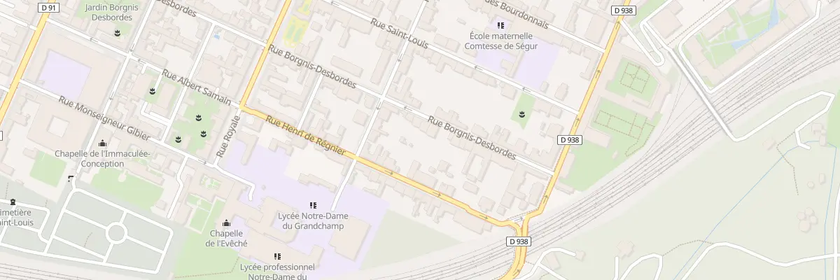 Plan du 14B Rue Borgnis Desbordes à Versailles