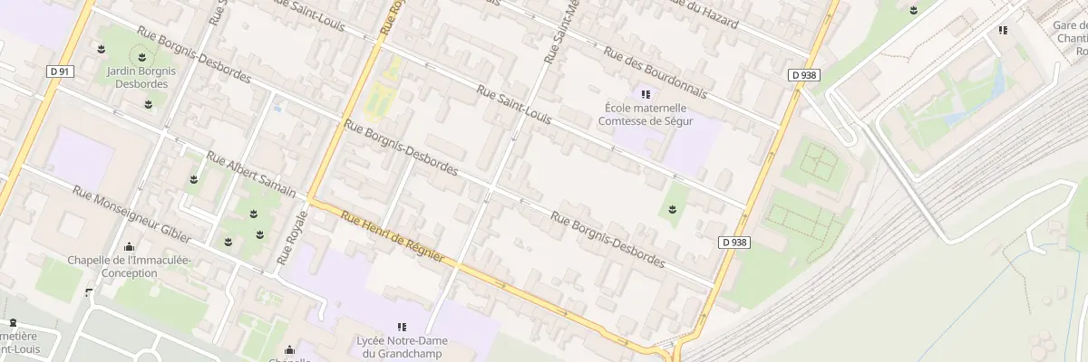 Plan du 19 Rue Borgnis Desbordes à Versailles