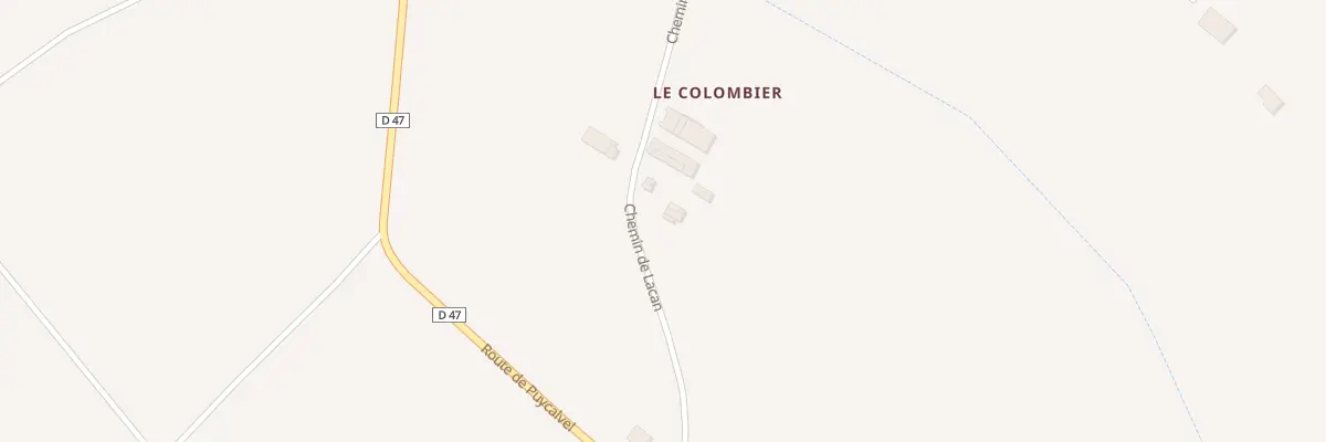 Plan du 220 Che de Lacan à Jonquières