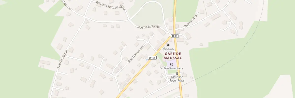 Plan du 1 Rue traversiÈre à Maussac