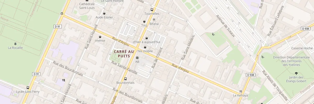 Plan du 2 Rue de l’Orient à Versailles