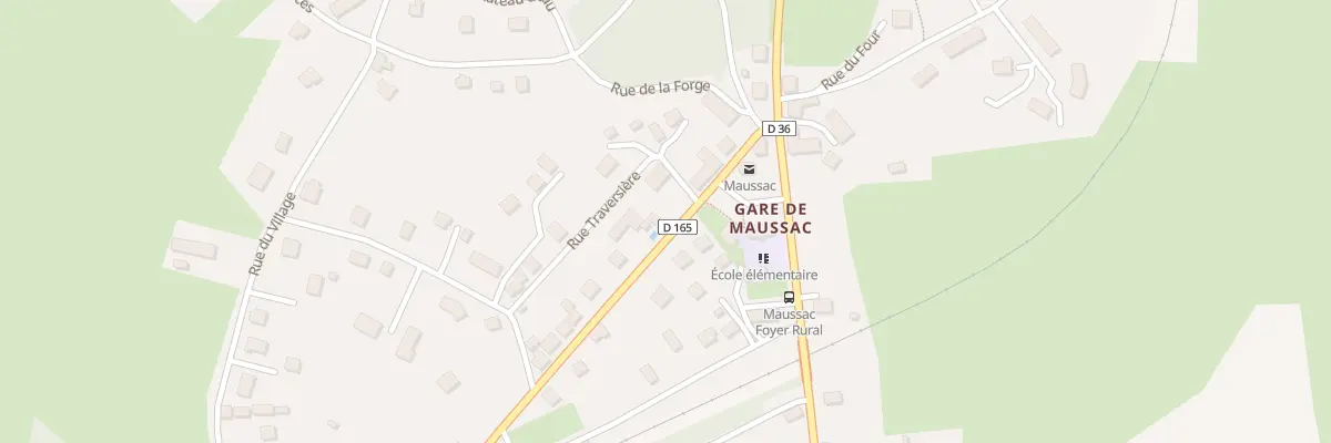 Plan du 10 Av de la Gare à Maussac