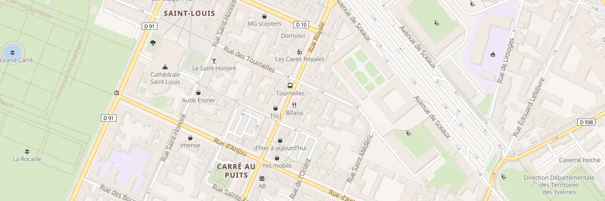 Plan du 29 Rue Royale à Versailles