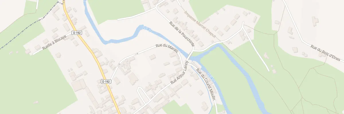 Plan du 16 Rue du Marais à Elnes
