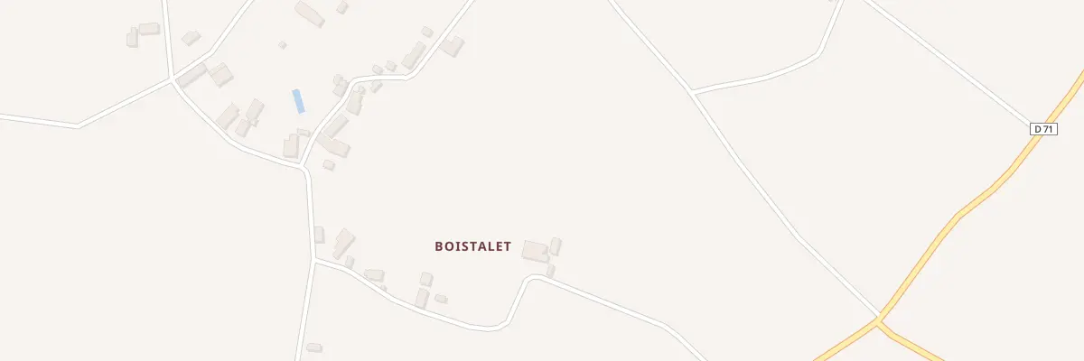 Plan du 5180 Boistalet à Vijon
