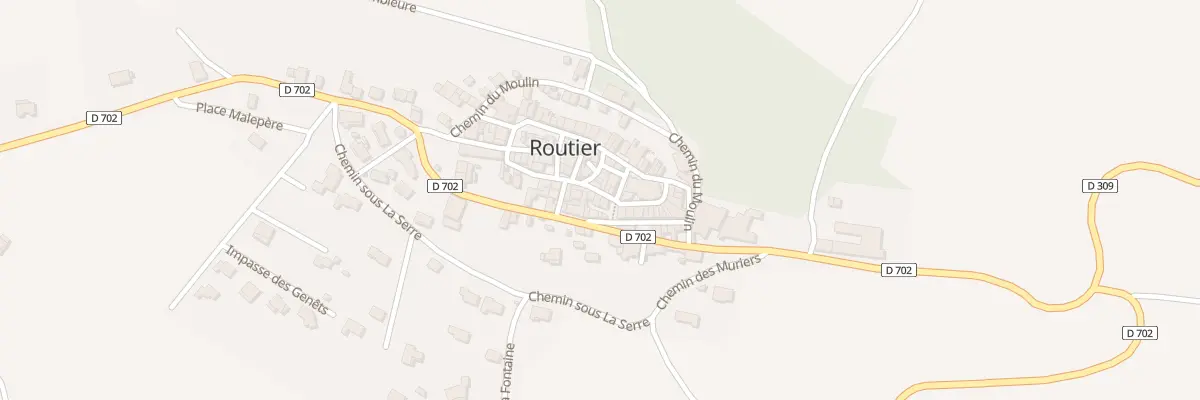 Plan du 34 Le Village à Routier