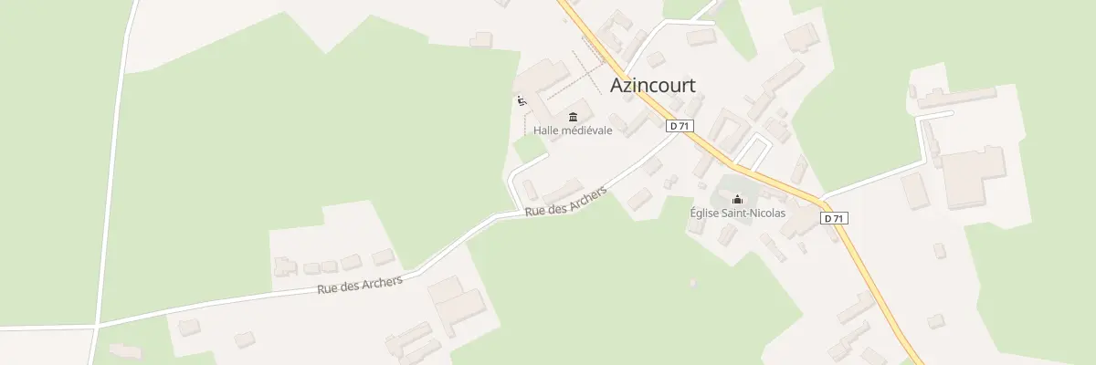 Plan du 1 Rue des Archers à Azincourt