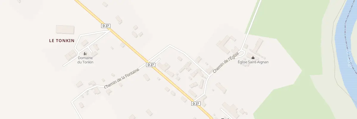 Plan du 21K Bourg de Brinay à Brinay