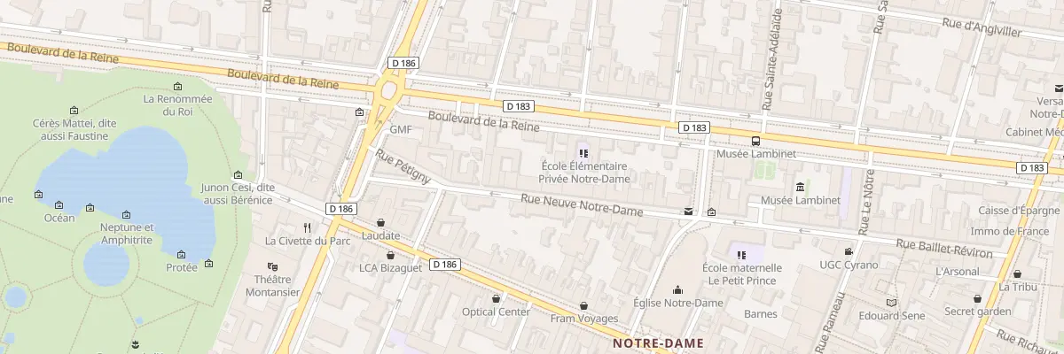 Plan du 11 Rue Neuve Notre-Dame à Versailles
