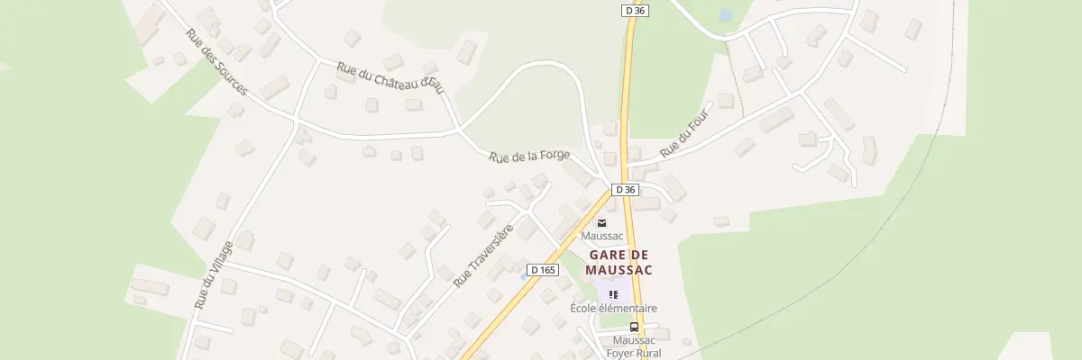 Plan du 4 Rue traversiÈre à Maussac