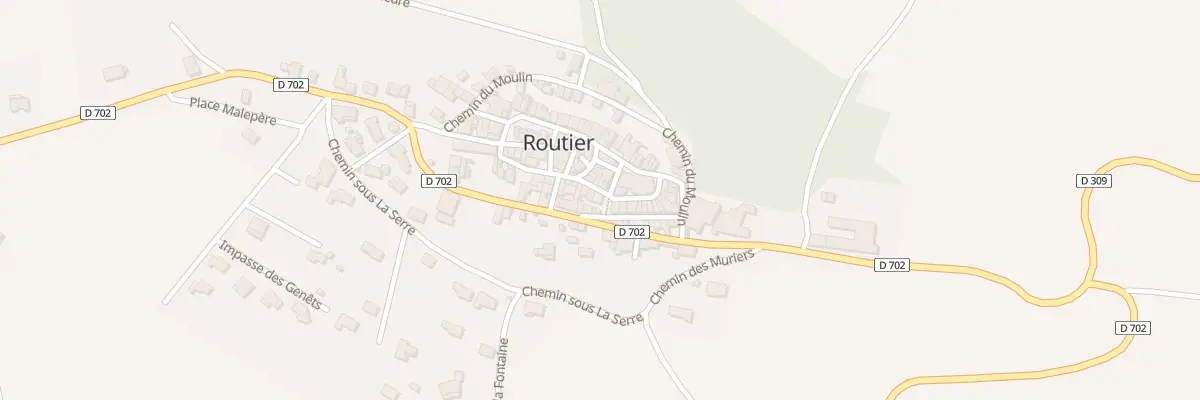 Plan du 5 Rue Haute à Routier