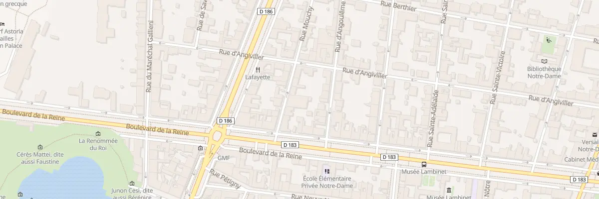 Plan du 6 Rue de Mouchy à Versailles