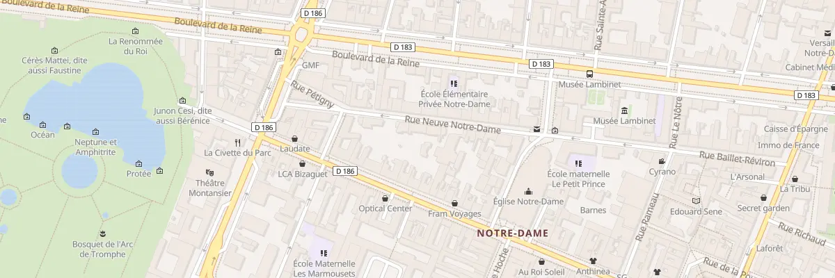 Plan du 10 Rue Neuve Notre-Dame à Versailles