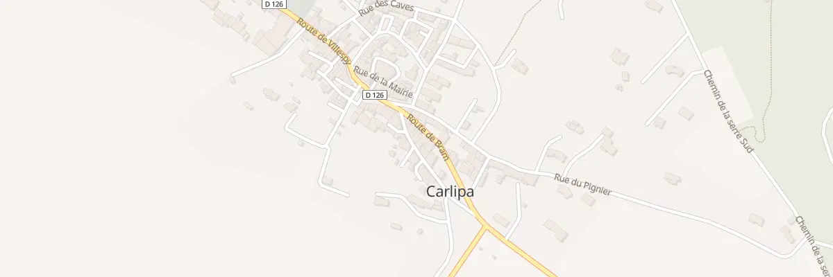 Plan du 26 Rte de Bram à Carlipa