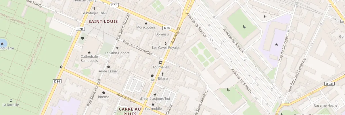 Plan du 21 Rue Royale à Versailles