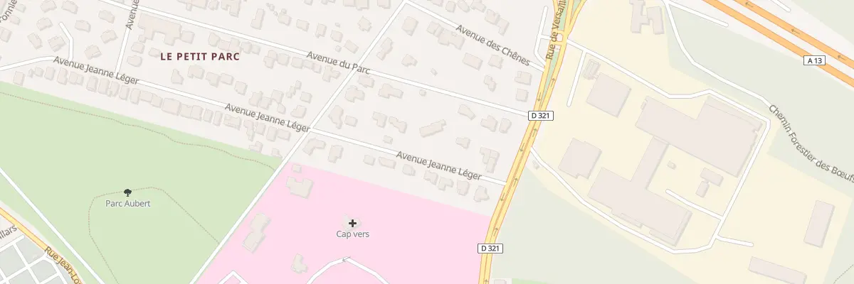 Plan du 12 Av Jeanne Léger au Chesnay-Rocquencourt