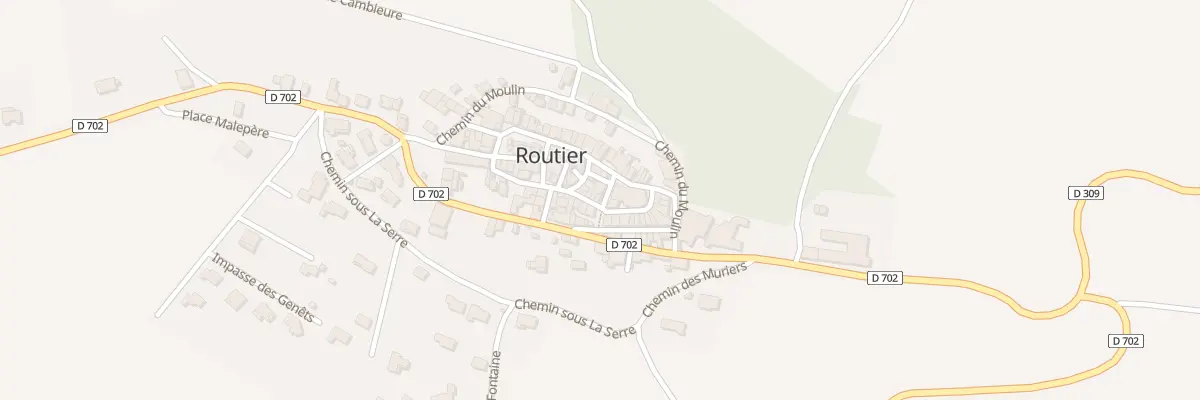 Plan du 58 Le Village à Routier