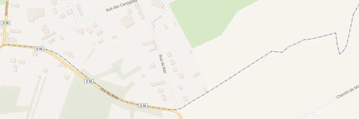 Plan du 10 Rue de Bas à Prouville