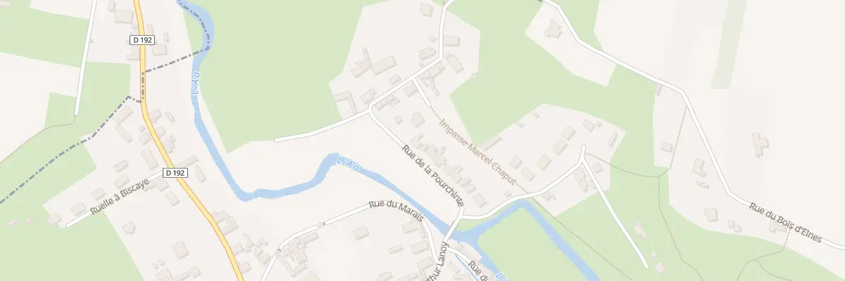 Plan du 14 Rue de la Pourchinte à Elnes