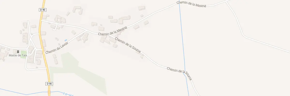 Plan de Regivert à Taïx