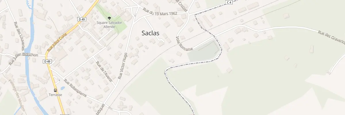 Plan du 6B Voie Romaine N 1 à Saclas
