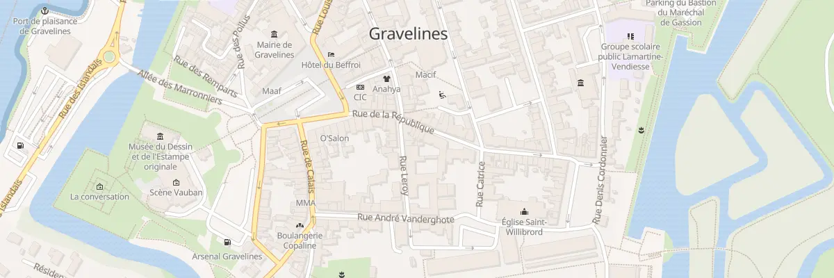 Plan du 14 Rue de la République à Gravelines
