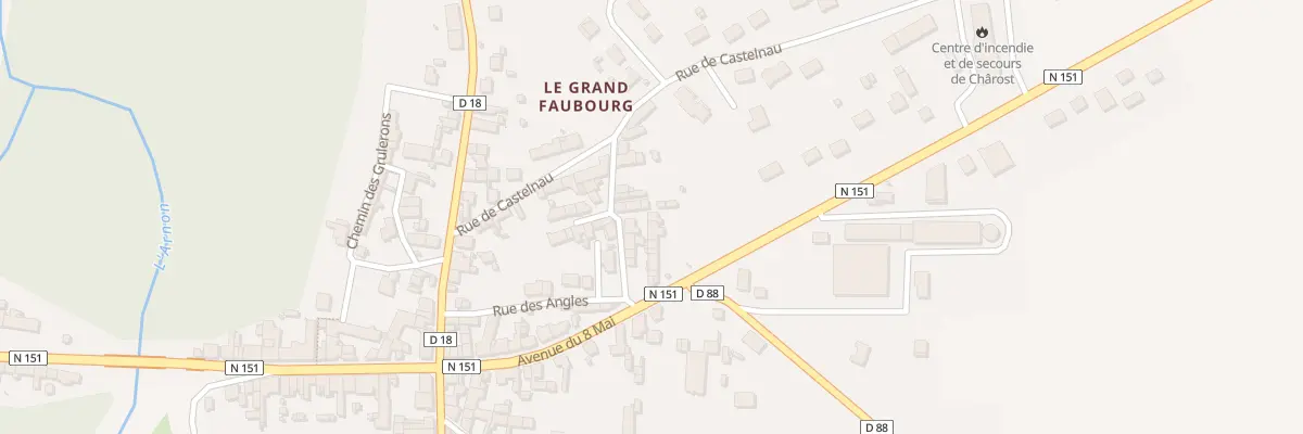 Plan du 18 Rue des Coins de l’Enfer à Chârost