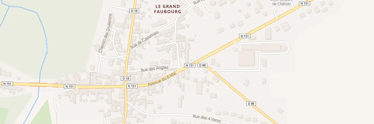 Plan du 45 Av du 8 Mai à Chârost