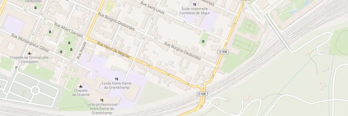 Plan du 20 Rue Borgnis Desbordes à Versailles