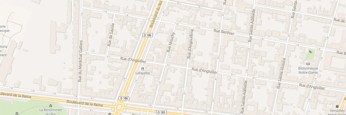Plan du 7 Rue d’Angiviller à Versailles