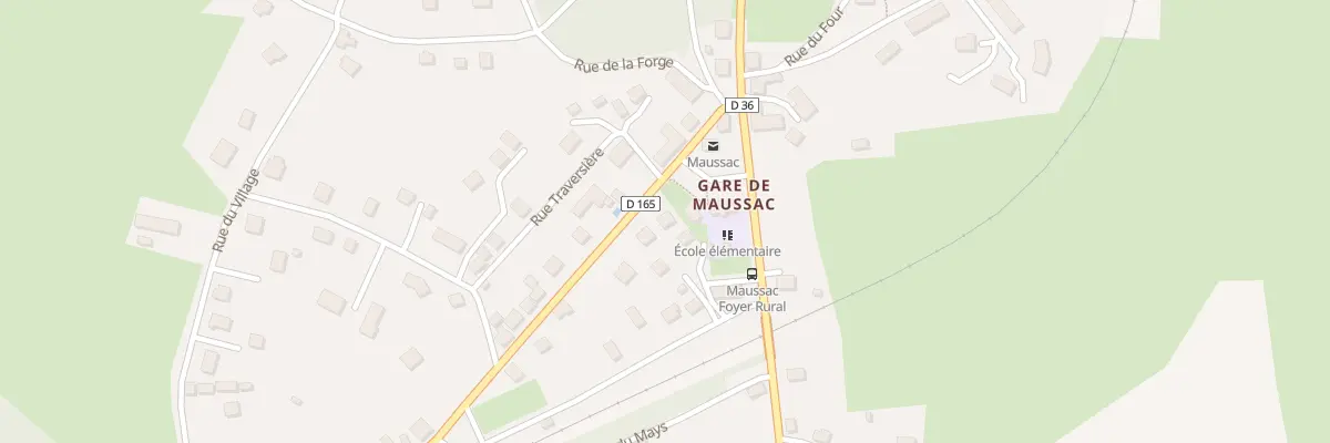Plan du 1 Av de la Gare à Maussac