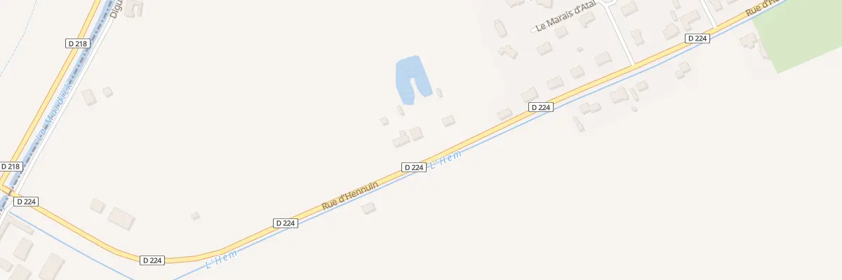 Plan du 804 Rue d’Hennuin à Sainte-Marie-Kerque