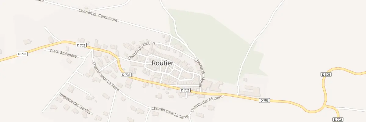 Plan du 5 Le Village à Routier