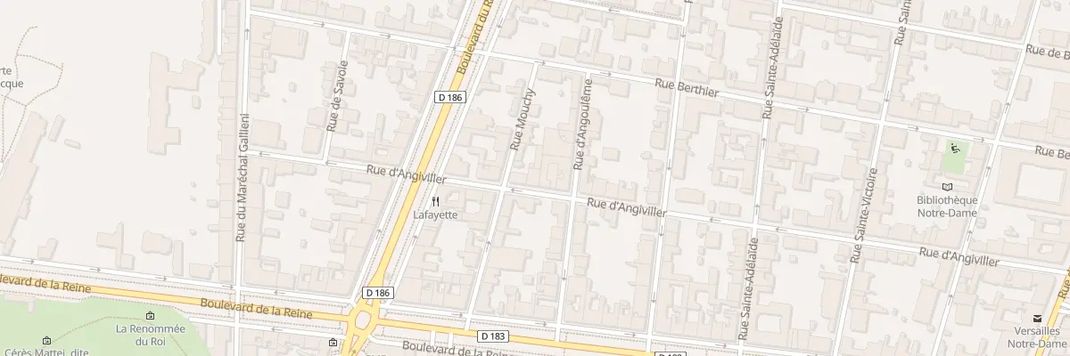 Plan du 9 Rue d’Angiviller à Versailles