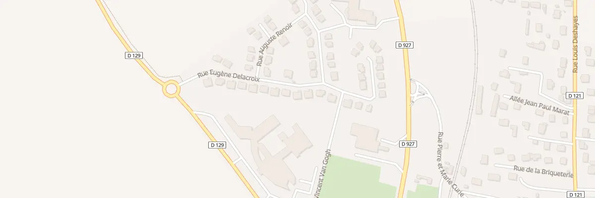 Plan du 18 Rue Eugène Delacroix à Méru