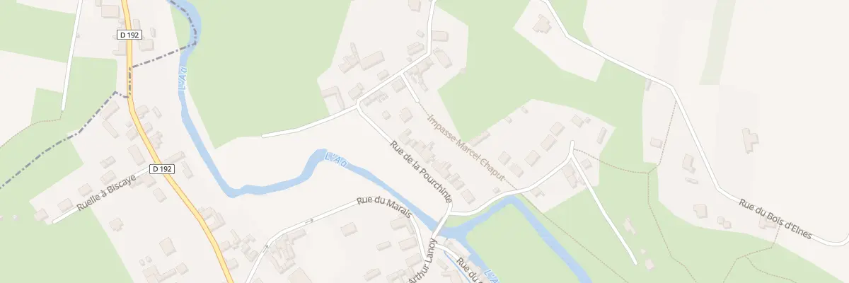 Plan du 12 Rue de la Pourchinte à Elnes