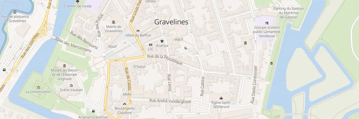 Plan du 13 Rue de la République à Gravelines
