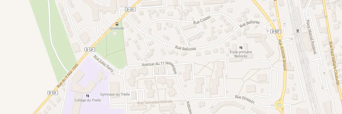 Plan du 25 Rue Bellonte à Méru