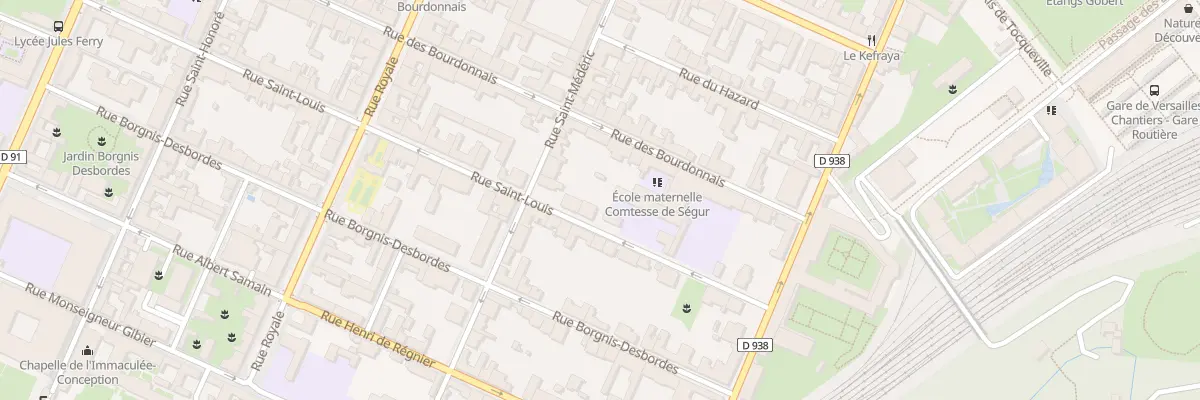 Plan du 27B Rue Saint Louis à Versailles