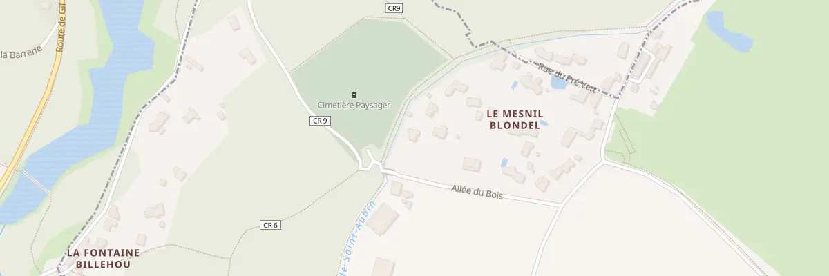 Plan du 1B All du Bois à Saint-Aubin