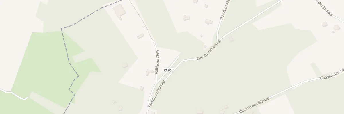 Plan du 9001 Che Val Clery Valhermeil à Auvers-sur-Oise