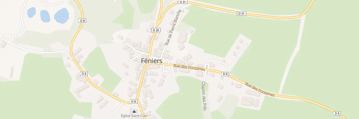 Plan du 19 Rue des Fontaines à Féniers