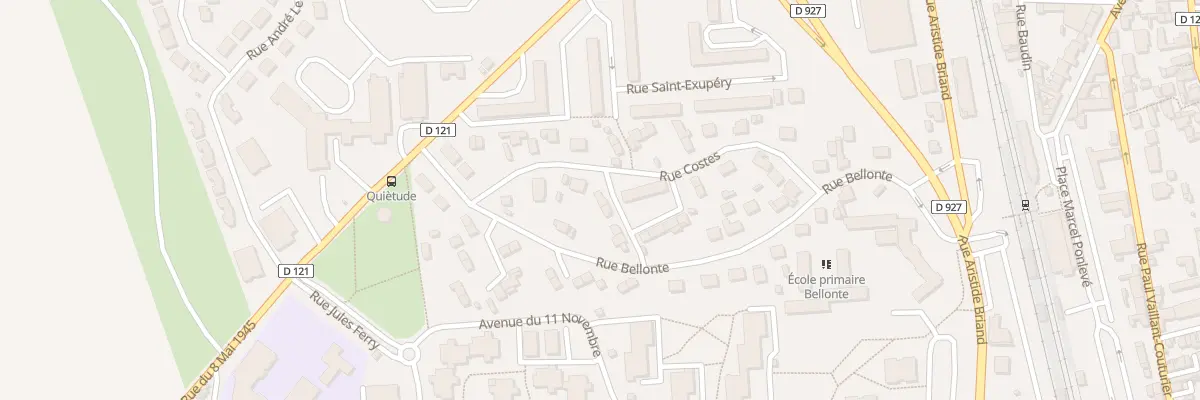 Plan du 29 Rue Costes à Méru