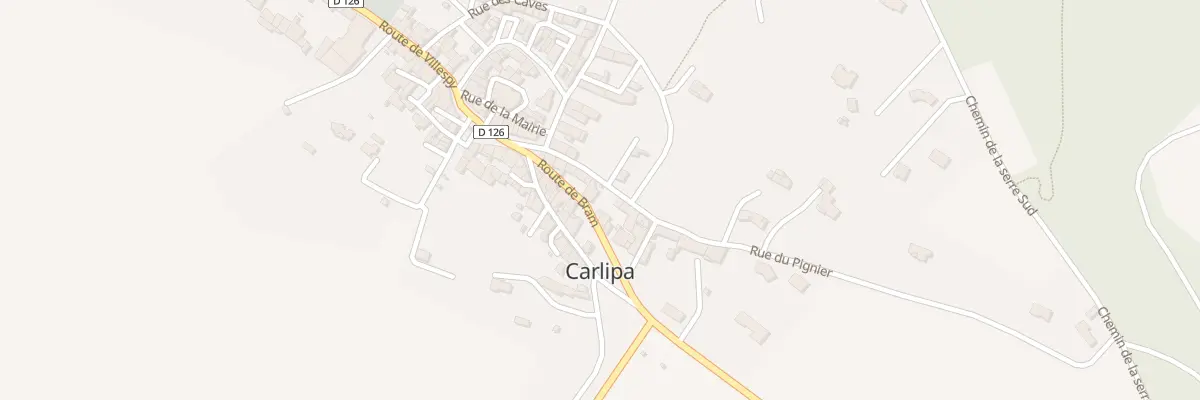 Plan du 42 Le Village à Carlipa