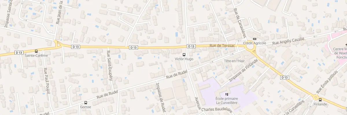 Plan du 23 Rue de Terssac à Albi