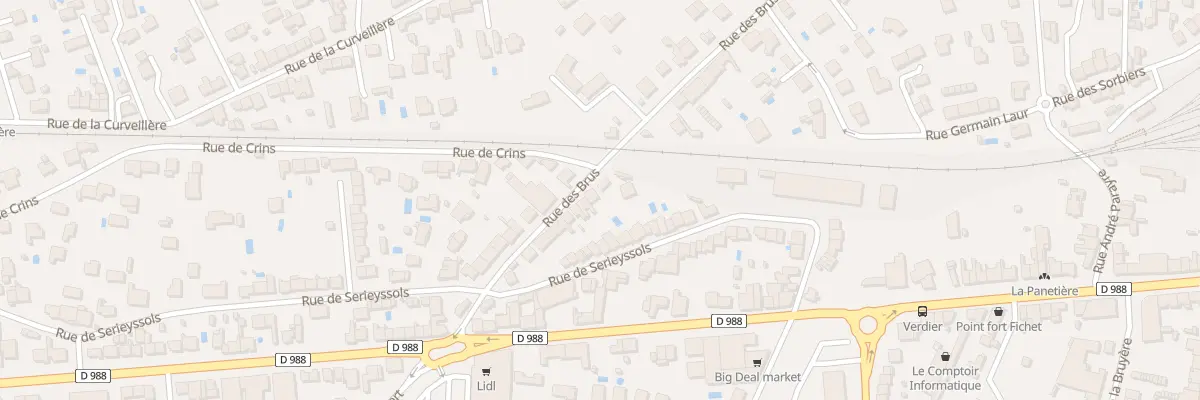 Plan du 105 Rue des Brus à Albi